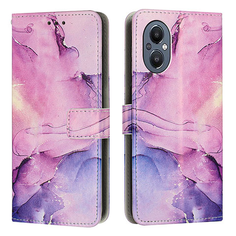 Coque Portefeuille Motif Fantaisie Livre Cuir Etui Clapet Y01X pour OnePlus Nord N20 5G Violet