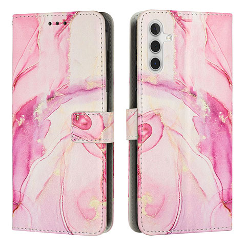 Coque Portefeuille Motif Fantaisie Livre Cuir Etui Clapet Y01X pour Samsung Galaxy A04s Rose