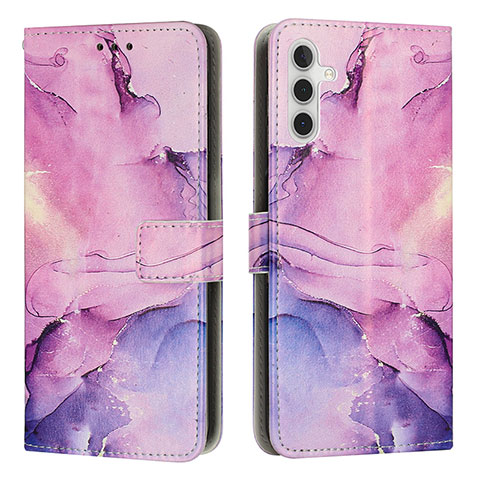 Coque Portefeuille Motif Fantaisie Livre Cuir Etui Clapet Y01X pour Samsung Galaxy A04s Violet