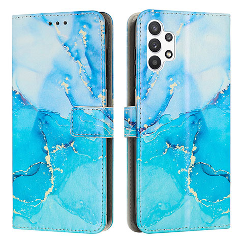 Coque Portefeuille Motif Fantaisie Livre Cuir Etui Clapet Y01X pour Samsung Galaxy A13 4G Bleu