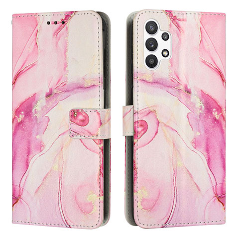 Coque Portefeuille Motif Fantaisie Livre Cuir Etui Clapet Y01X pour Samsung Galaxy A13 4G Rose