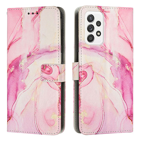 Coque Portefeuille Motif Fantaisie Livre Cuir Etui Clapet Y01X pour Samsung Galaxy A23 4G Rose