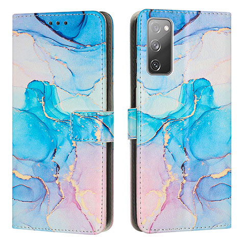 Coque Portefeuille Motif Fantaisie Livre Cuir Etui Clapet Y01X pour Samsung Galaxy S20 FE (2022) 5G Bleu Ciel