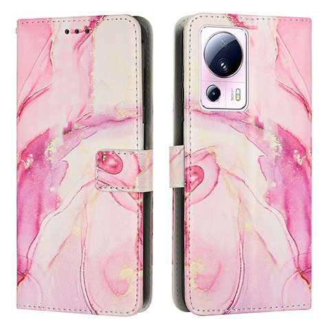 Coque Portefeuille Motif Fantaisie Livre Cuir Etui Clapet Y01X pour Xiaomi Mi 12 Lite NE 5G Rose