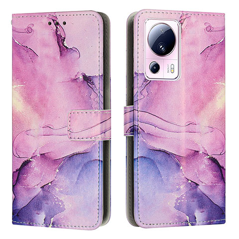 Coque Portefeuille Motif Fantaisie Livre Cuir Etui Clapet Y01X pour Xiaomi Mi 12 Lite NE 5G Violet