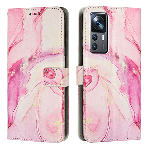 Coque Portefeuille Motif Fantaisie Livre Cuir Etui Clapet Y01X pour Xiaomi Mi 12T Pro 5G Rose