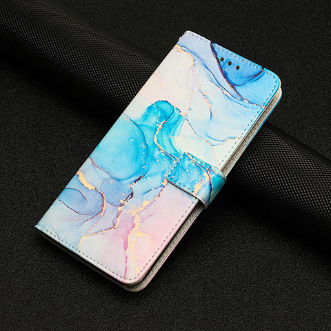 Coque Portefeuille Motif Fantaisie Livre Cuir Etui Clapet Y01X pour Xiaomi Poco C55 Bleu Ciel