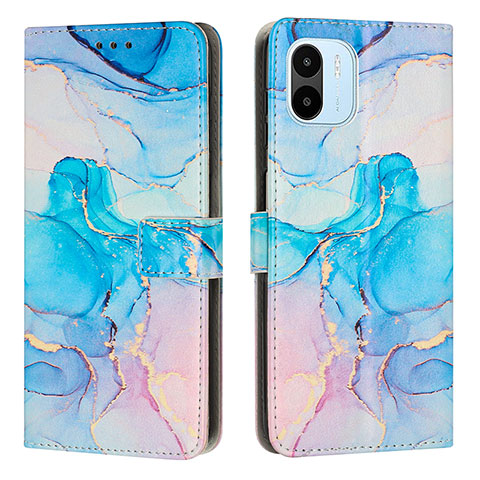 Coque Portefeuille Motif Fantaisie Livre Cuir Etui Clapet Y01X pour Xiaomi Redmi A1 Bleu Ciel