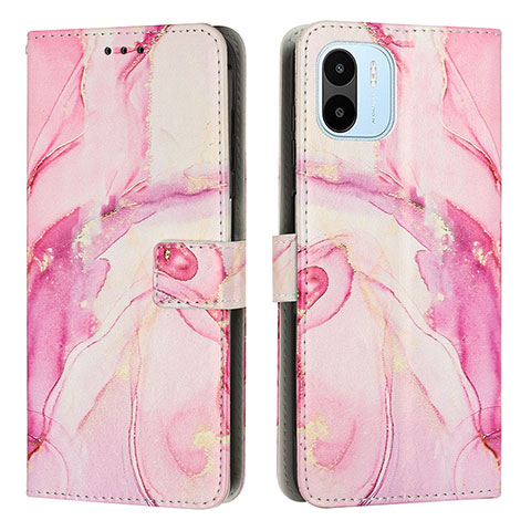 Coque Portefeuille Motif Fantaisie Livre Cuir Etui Clapet Y01X pour Xiaomi Redmi A1 Rose