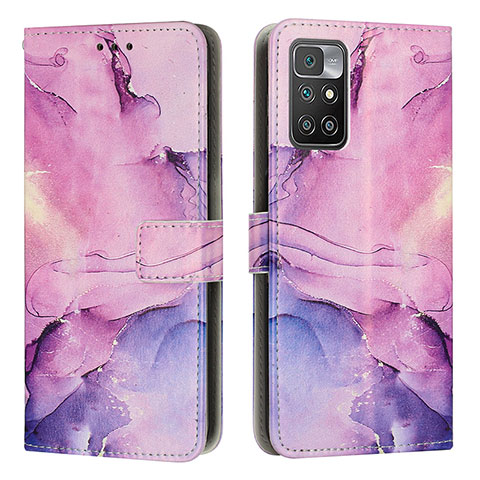 Coque Portefeuille Motif Fantaisie Livre Cuir Etui Clapet Y01X pour Xiaomi Redmi Note 11 4G (2021) Violet