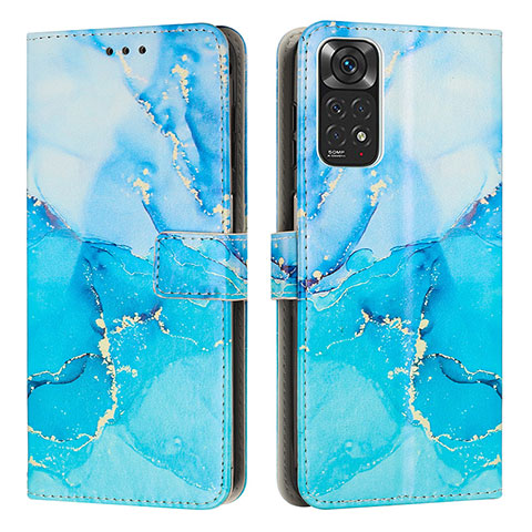 Coque Portefeuille Motif Fantaisie Livre Cuir Etui Clapet Y01X pour Xiaomi Redmi Note 11 4G (2022) Bleu