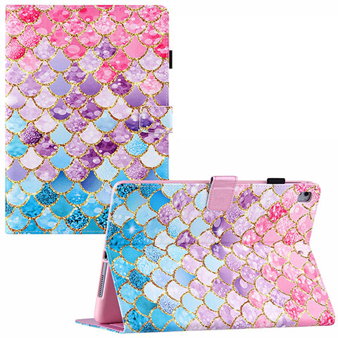 Coque Portefeuille Motif Fantaisie Livre Cuir Etui Clapet Y02B pour Apple iPad Air Colorful