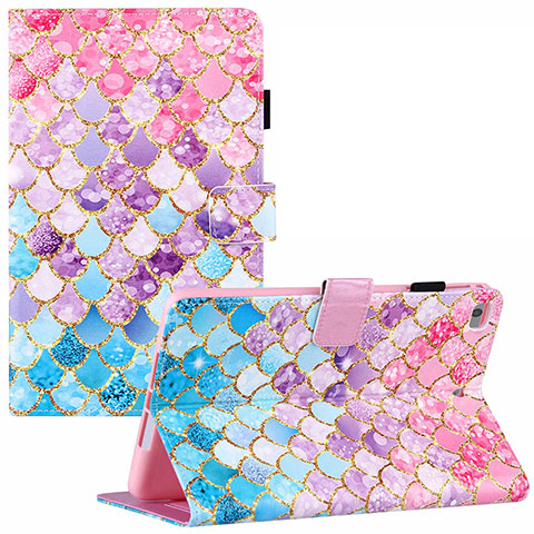 Coque Portefeuille Motif Fantaisie Livre Cuir Etui Clapet Y02B pour Apple iPad Mini 4 Colorful