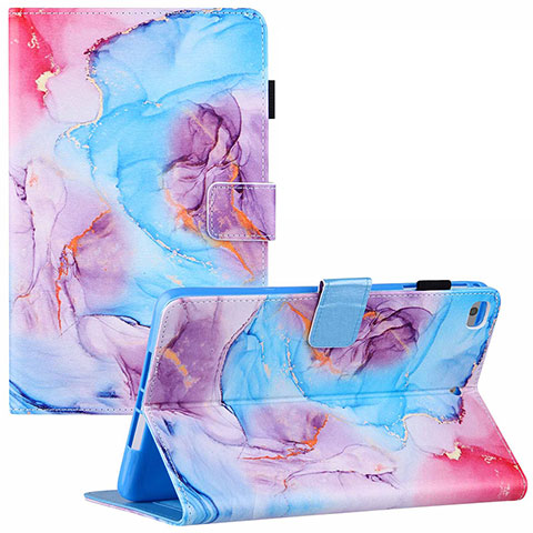 Coque Portefeuille Motif Fantaisie Livre Cuir Etui Clapet Y02B pour Apple iPad Mini 5 (2019) Bleu Ciel