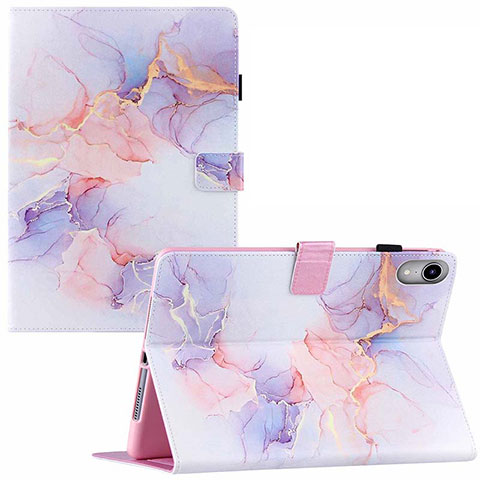 Coque Portefeuille Motif Fantaisie Livre Cuir Etui Clapet Y02B pour Apple iPad Mini 6 Blanc