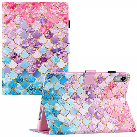 Coque Portefeuille Motif Fantaisie Livre Cuir Etui Clapet Y02B pour Apple iPad Mini 6 Colorful