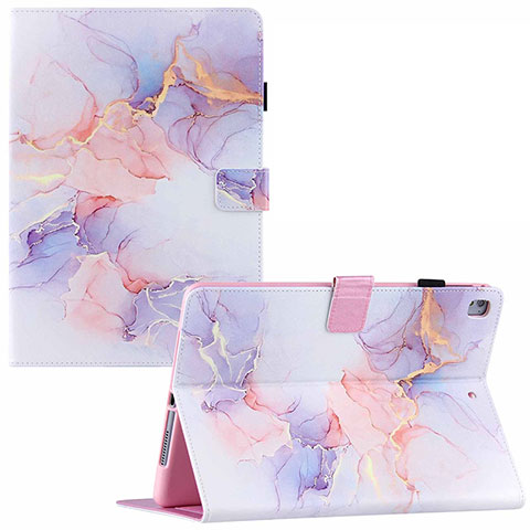 Coque Portefeuille Motif Fantaisie Livre Cuir Etui Clapet Y02B pour Apple New iPad 9.7 (2018) Blanc