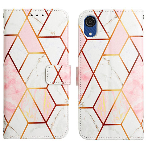 Coque Portefeuille Motif Fantaisie Livre Cuir Etui Clapet Y02B pour Samsung Galaxy A03 Core Blanc