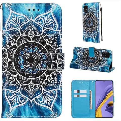 Coque Portefeuille Motif Fantaisie Livre Cuir Etui Clapet Y02B pour Samsung Galaxy A51 4G Mixte