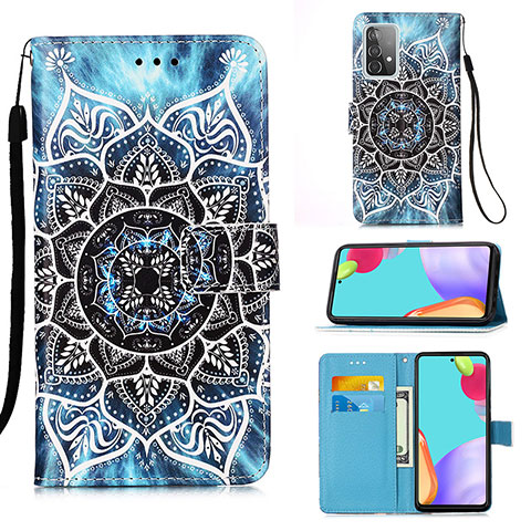 Coque Portefeuille Motif Fantaisie Livre Cuir Etui Clapet Y02B pour Samsung Galaxy A52 5G Mixte