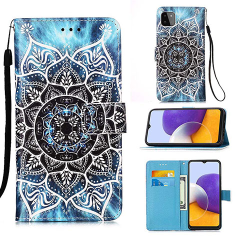 Coque Portefeuille Motif Fantaisie Livre Cuir Etui Clapet Y02B pour Samsung Galaxy F42 5G Mixte