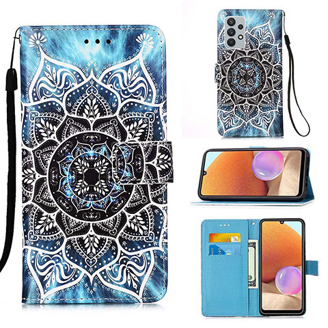 Coque Portefeuille Motif Fantaisie Livre Cuir Etui Clapet Y02B pour Samsung Galaxy M32 5G Mixte