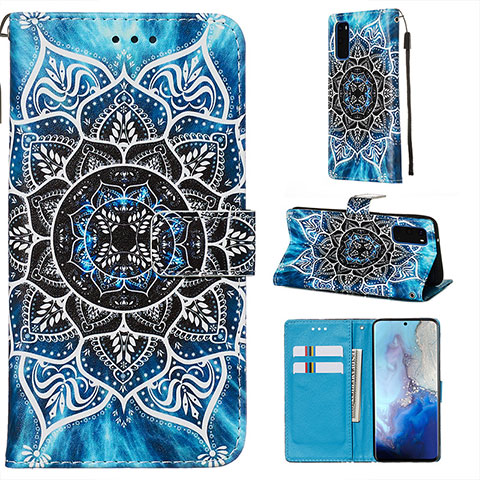 Coque Portefeuille Motif Fantaisie Livre Cuir Etui Clapet Y02B pour Samsung Galaxy S20 5G Mixte