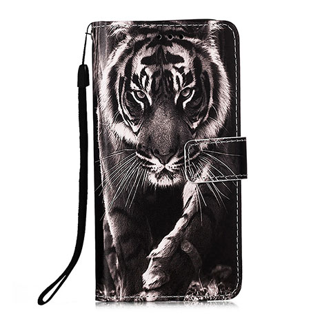 Coque Portefeuille Motif Fantaisie Livre Cuir Etui Clapet Y02B pour Xiaomi Redmi 10 India Noir