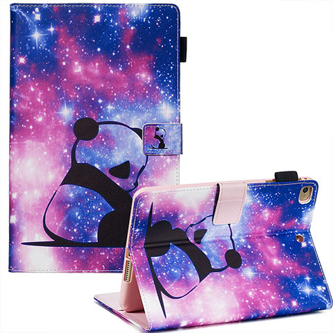 Coque Portefeuille Motif Fantaisie Livre Cuir Etui Clapet Y03B pour Apple iPad Mini 5 (2019) Violet