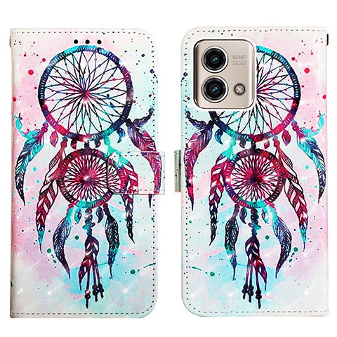 Coque Portefeuille Motif Fantaisie Livre Cuir Etui Clapet Y03B pour Motorola Moto G Stylus (2023) 5G Bleu Clair