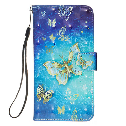 Coque Portefeuille Motif Fantaisie Livre Cuir Etui Clapet Y03B pour Samsung Galaxy A01 SM-A015 Bleu Ciel