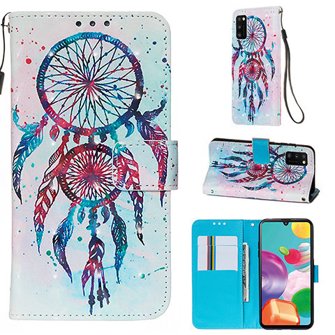 Coque Portefeuille Motif Fantaisie Livre Cuir Etui Clapet Y03B pour Samsung Galaxy A41 Mixte