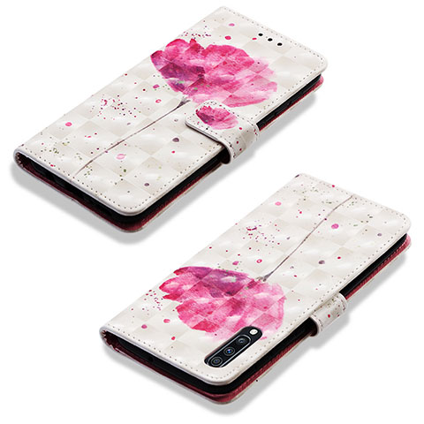 Coque Portefeuille Motif Fantaisie Livre Cuir Etui Clapet Y03B pour Samsung Galaxy A70 Rose