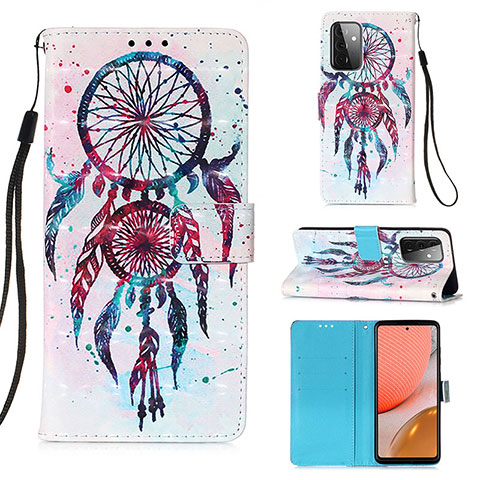 Coque Portefeuille Motif Fantaisie Livre Cuir Etui Clapet Y03B pour Samsung Galaxy A72 5G Mixte