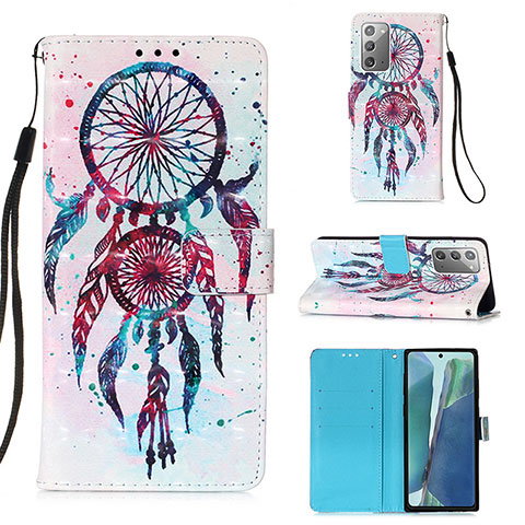 Coque Portefeuille Motif Fantaisie Livre Cuir Etui Clapet Y03B pour Samsung Galaxy Note 20 5G Mixte