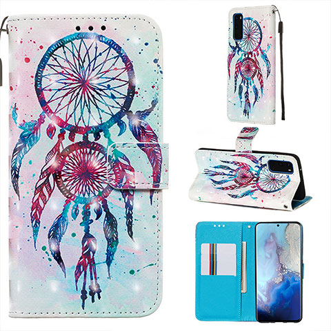 Coque Portefeuille Motif Fantaisie Livre Cuir Etui Clapet Y03B pour Samsung Galaxy S20 5G Mixte