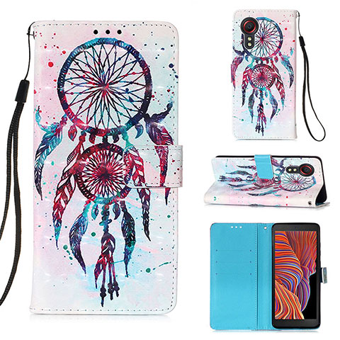 Coque Portefeuille Motif Fantaisie Livre Cuir Etui Clapet Y03B pour Samsung Galaxy XCover 5 SM-G525F Mixte