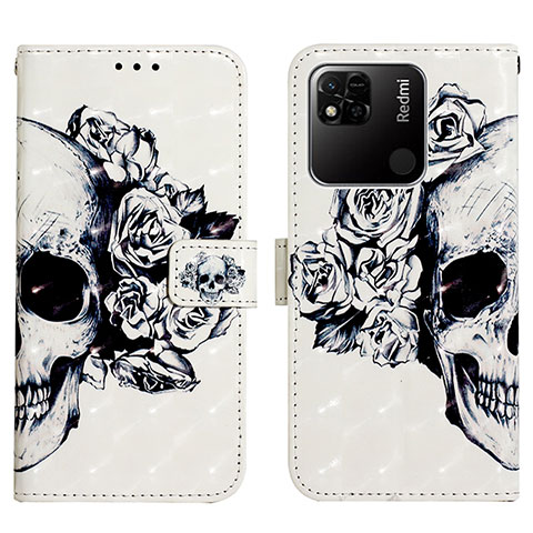 Coque Portefeuille Motif Fantaisie Livre Cuir Etui Clapet Y03B pour Xiaomi POCO C3 Noir