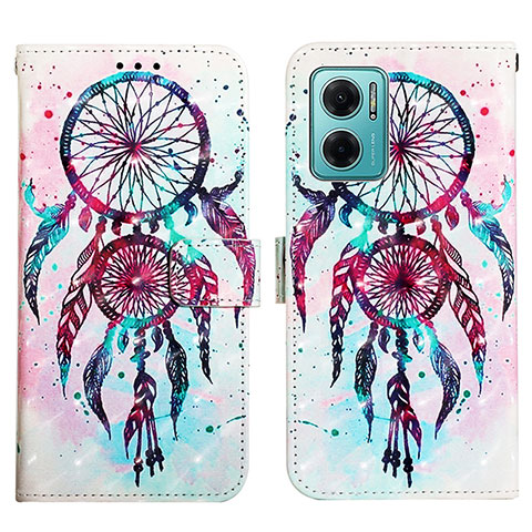 Coque Portefeuille Motif Fantaisie Livre Cuir Etui Clapet Y03B pour Xiaomi Redmi 10 5G Colorful