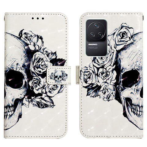 Coque Portefeuille Motif Fantaisie Livre Cuir Etui Clapet Y03B pour Xiaomi Redmi K50 5G Noir