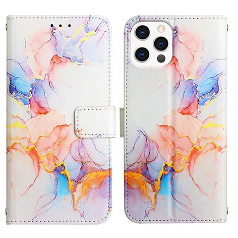 Coque Portefeuille Motif Fantaisie Livre Cuir Etui Clapet Y04B pour Apple iPhone 13 Pro Bleu