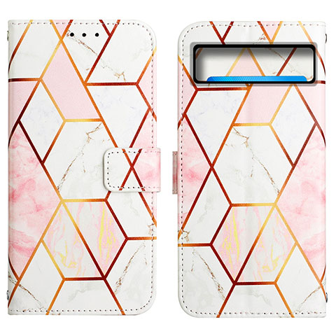 Coque Portefeuille Motif Fantaisie Livre Cuir Etui Clapet Y04B pour Google Pixel 8 Pro 5G Blanc