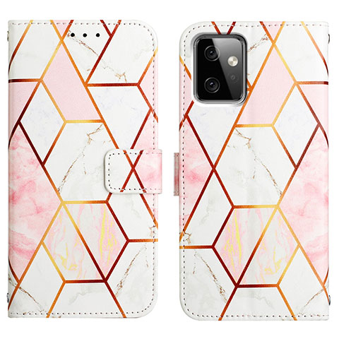 Coque Portefeuille Motif Fantaisie Livre Cuir Etui Clapet Y04B pour Motorola Moto G Power 5G (2023) Blanc