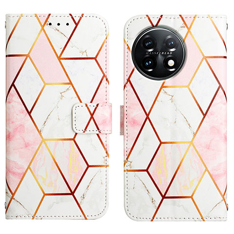 Coque Portefeuille Motif Fantaisie Livre Cuir Etui Clapet Y04B pour OnePlus 11 5G Blanc