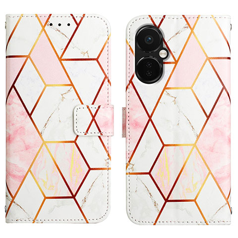 Coque Portefeuille Motif Fantaisie Livre Cuir Etui Clapet Y04B pour OnePlus Nord CE 3 5G Blanc