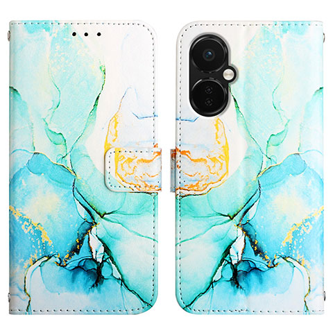 Coque Portefeuille Motif Fantaisie Livre Cuir Etui Clapet Y04B pour OnePlus Nord CE 3 Lite 5G Vert