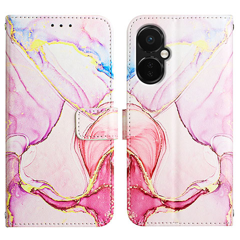 Coque Portefeuille Motif Fantaisie Livre Cuir Etui Clapet Y04B pour OnePlus Nord N30 5G Rose