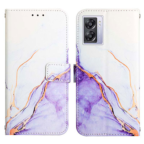 Coque Portefeuille Motif Fantaisie Livre Cuir Etui Clapet Y04B pour OnePlus Nord N300 5G Violet