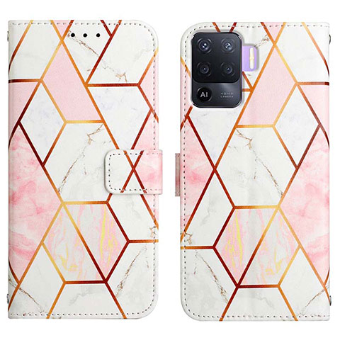 Coque Portefeuille Motif Fantaisie Livre Cuir Etui Clapet Y04B pour Oppo A94 4G Blanc