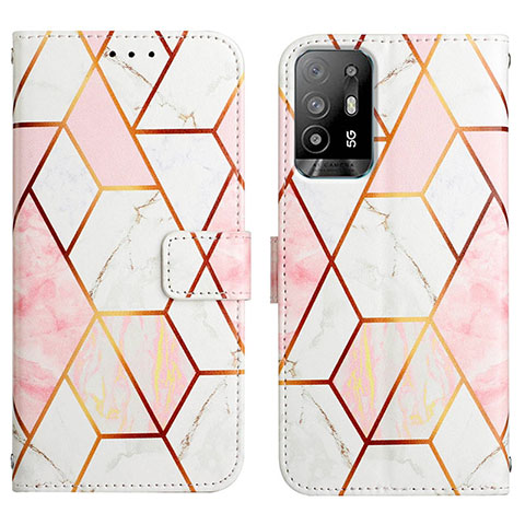 Coque Portefeuille Motif Fantaisie Livre Cuir Etui Clapet Y04B pour Oppo Reno5 Z 5G Blanc